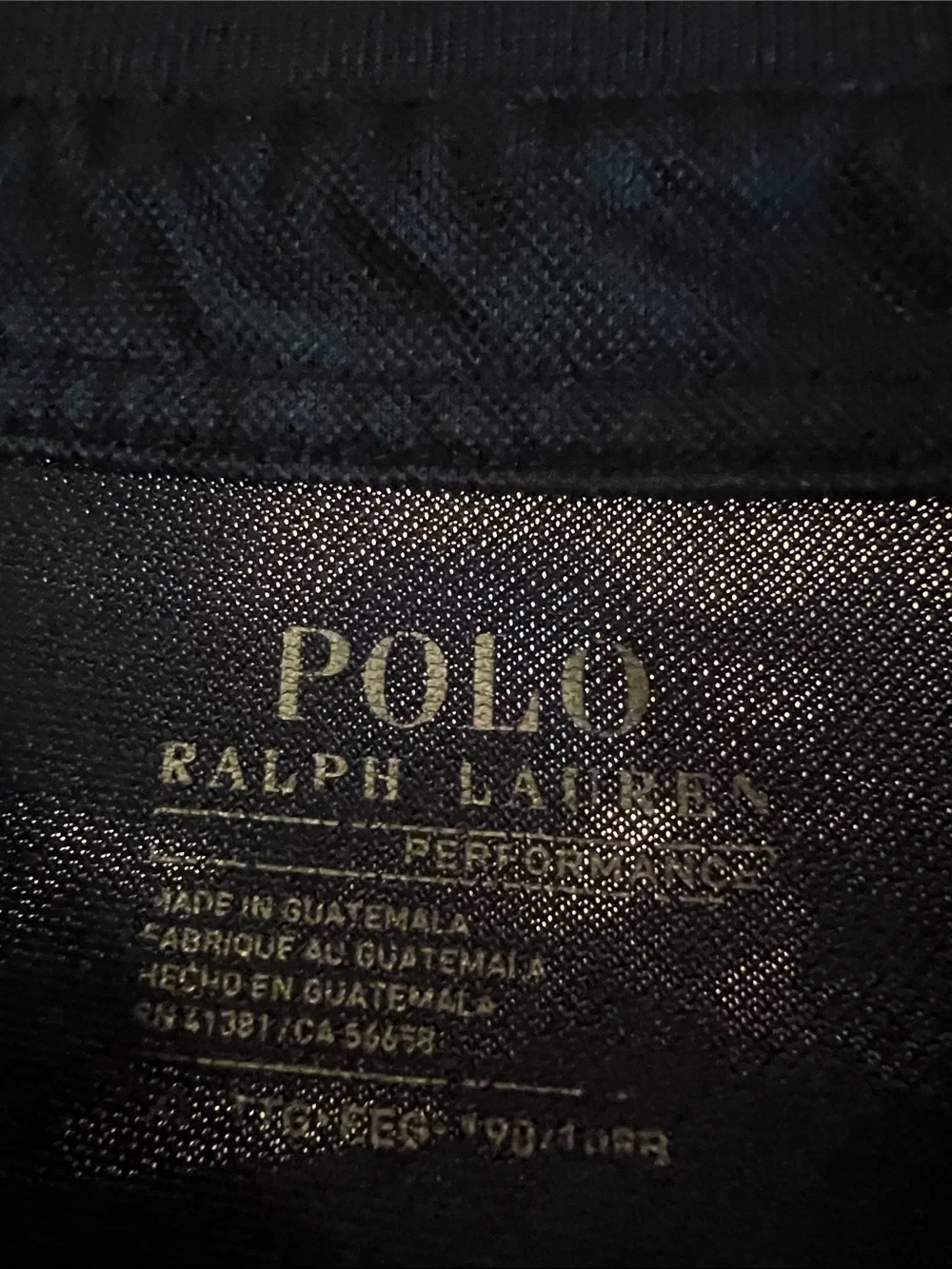 Polo by Ralph Lauren Men's Navy dri-fit Polo Shirt with Red Pony